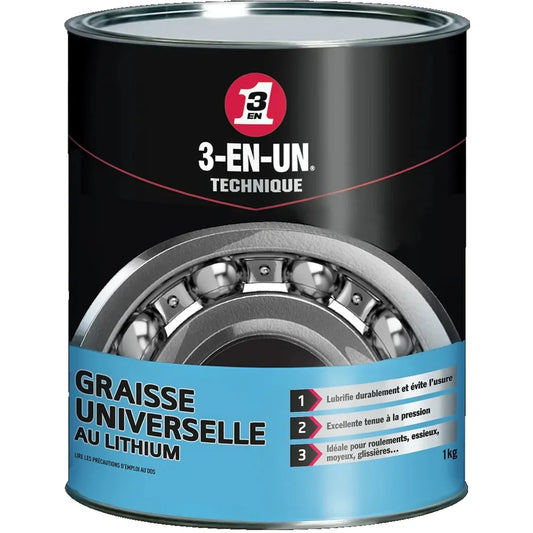 Graisse Universelle au Lithium – 3 en 1 (pot 1 kg)